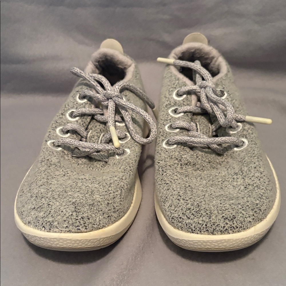 Allbirds Women Wool Sneakers in Gray and Cream size 8